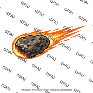 Falling meteor