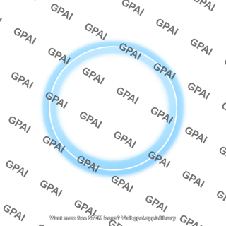 Glowing blue ring