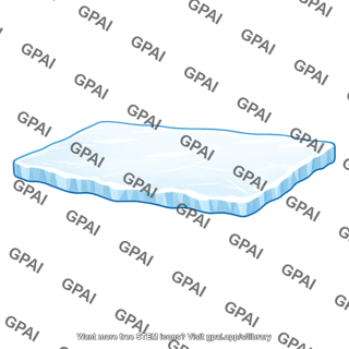 Water ice layer