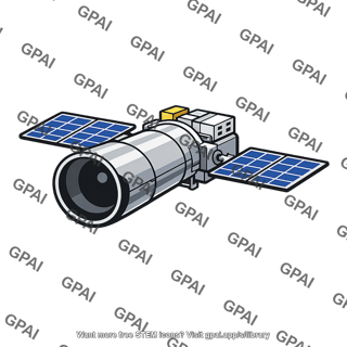 Space telescope satellite