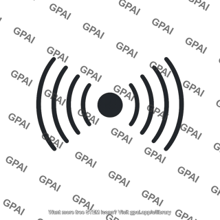 Radiating wave symbol