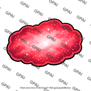 Ionized hydrogen gas cloud