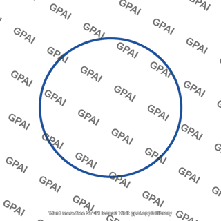 Blue circle outline