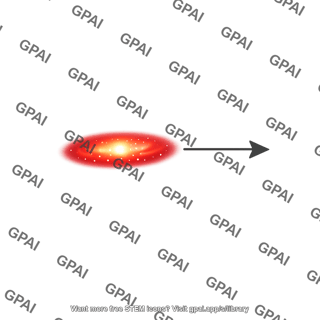 Receding galaxy