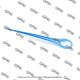 Stylized comet