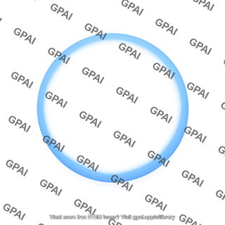 Blue glowing ring