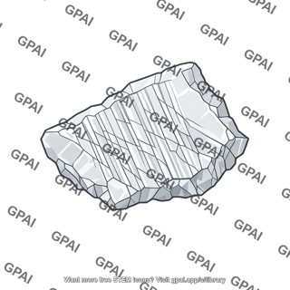 Shocked mineral grain