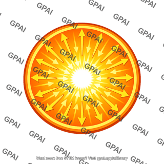 Radiation pressure star