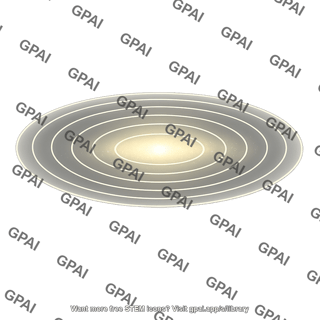 Elliptical galaxy shell concentric