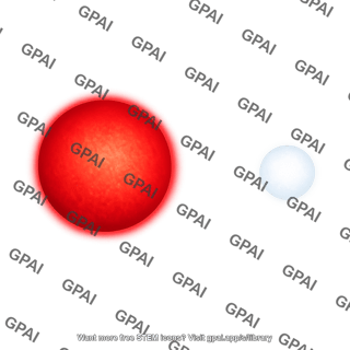 Binary star system red white pair