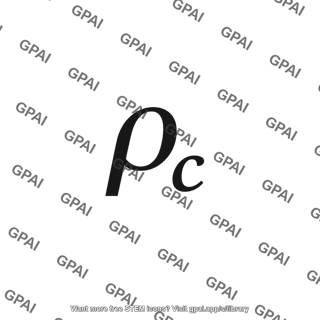 Critical density symbol