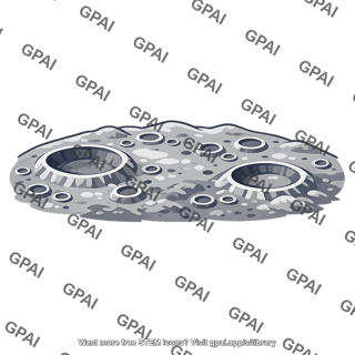 Moon surface cratered