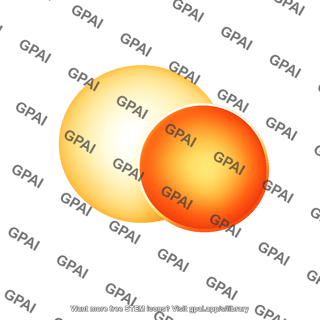 Binary star system eclipsing