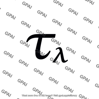 Optical depth tau lambda