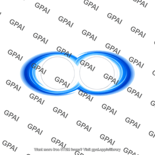 Blue infinity symbol