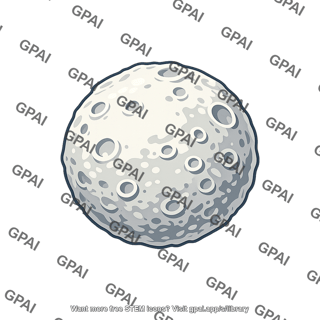 Cratered moon