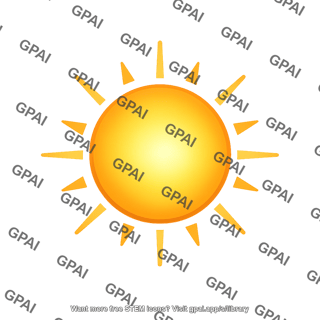 Stylized sun
