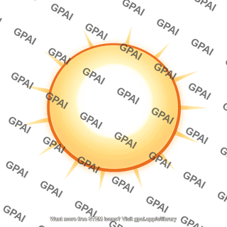 Stylized sun