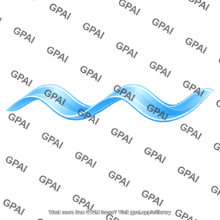 Stylized blue wave