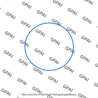 Blue circle outline