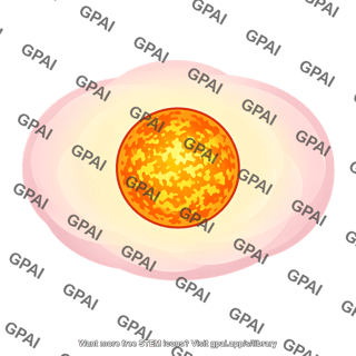 Distended stellar atmosphere