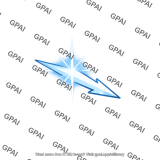 Glowing blue arrow