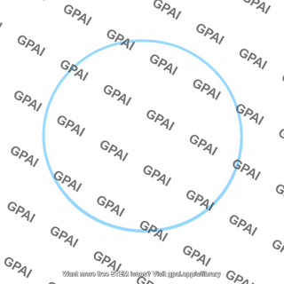 Blue circle outline