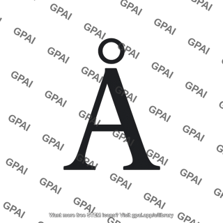 Angstrom symbol