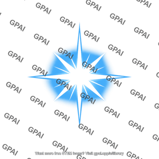 Blue starburst