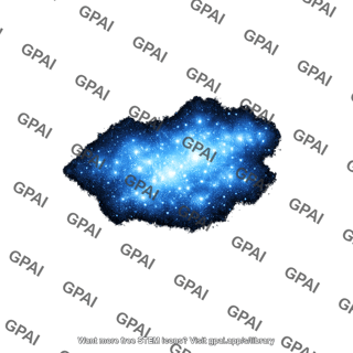 Distant galaxy blue