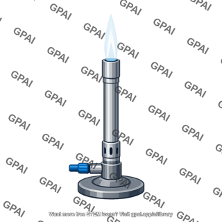 Bunsen burner flame colorless