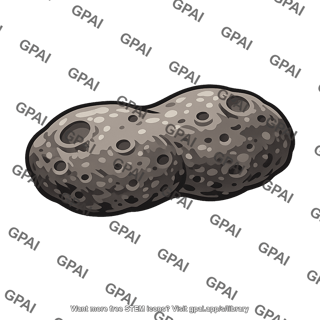 Cratered asteroid