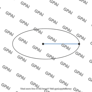 Ellipse semimajor axis