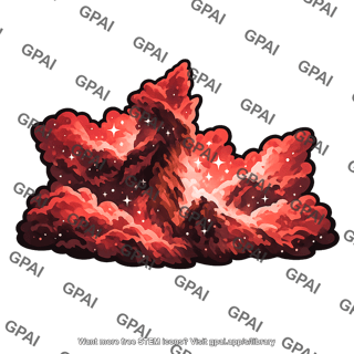 Stylized nebula