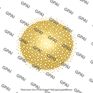 Golden dotted sphere