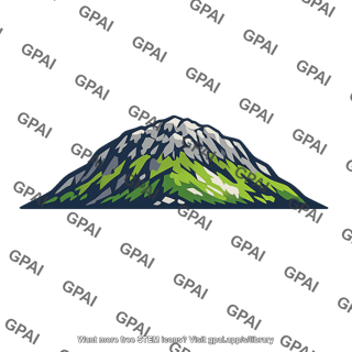 Stylized mountain