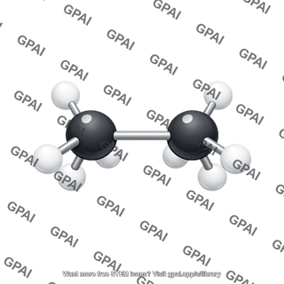 Ethane molecule 3d