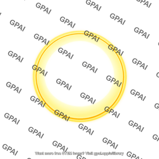 Glowing yellow ring