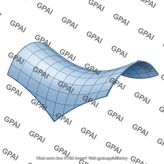 Negative curvature surface