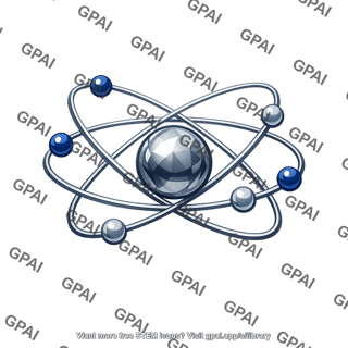 Stylized atom model