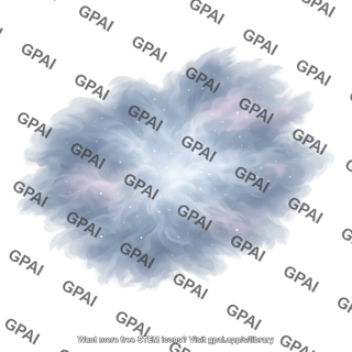Nebula blue gray faint