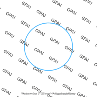 Blue circle outline