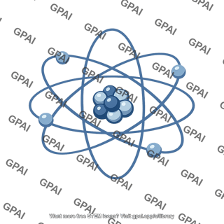 Atom model icon