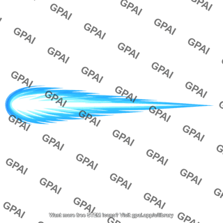 Hot ionized gas trail