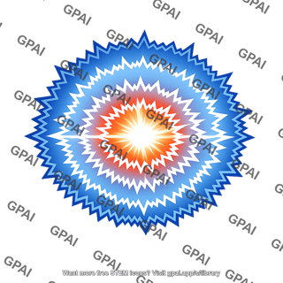 Shock wave concentric jagged rings