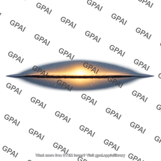 Milky way galaxy edge on