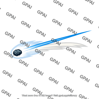 Stylized comet