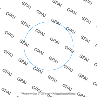 Blue circle outline