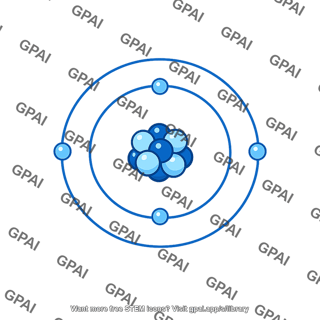 Stylized atom