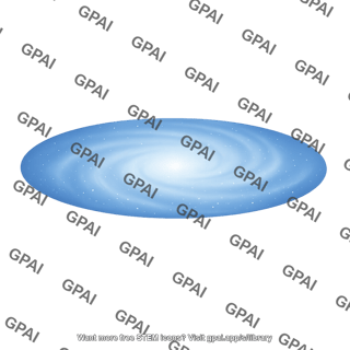 Spiral galaxy disk face on diffuse subtle spiral